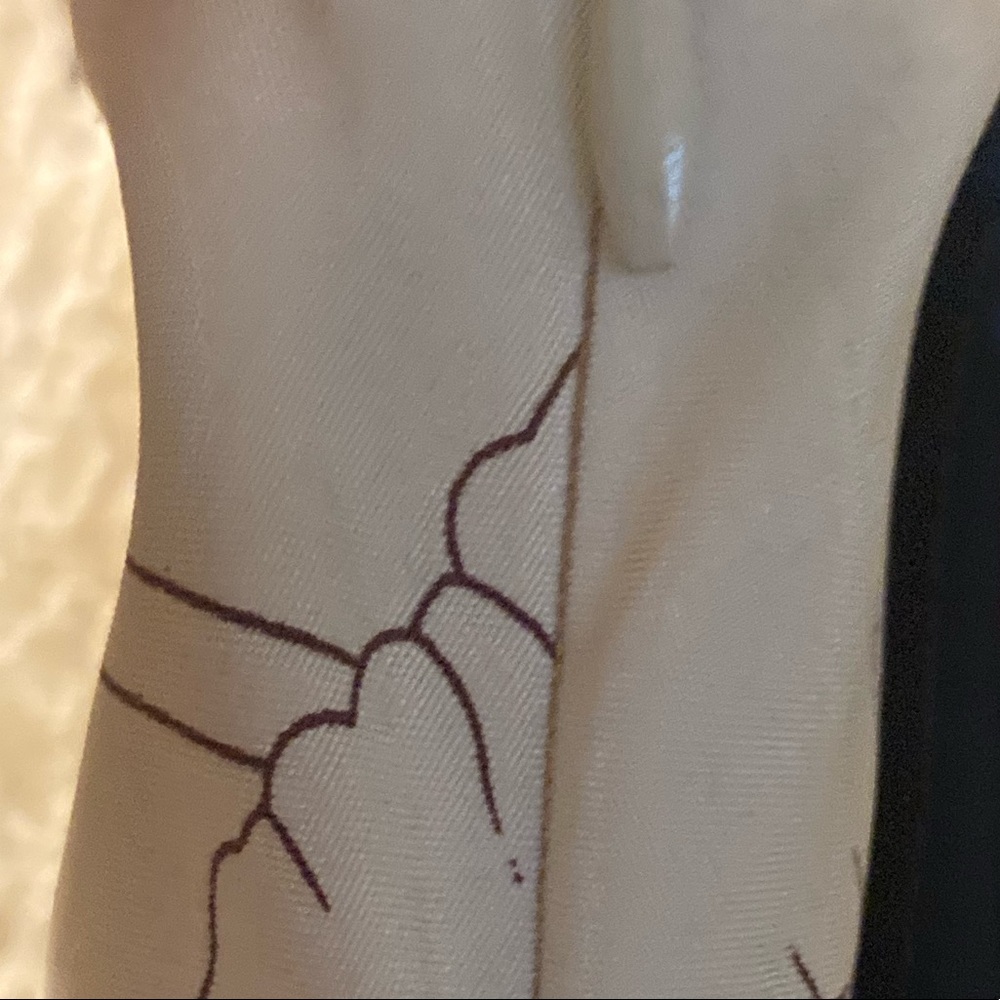 Long dress with lace trim on neck. NWT - Picture 5 of 7